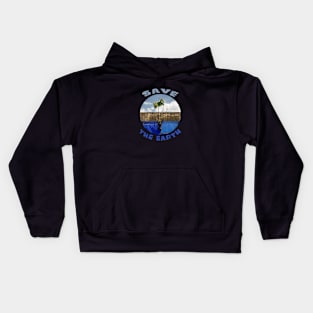 save the earth Kids Hoodie